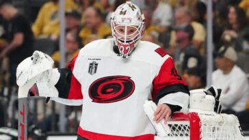 hurricanes-stay-quiet-on-their-game-5-goalie,-but-a-practice-clue-hints-brandon-bussi-gets-the-nod-again