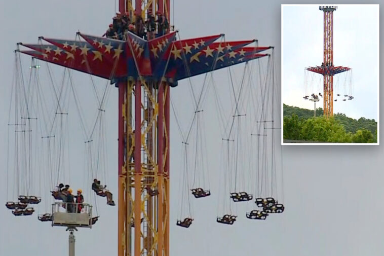 busted-six-flags-ride-strands-terrified-family-—-including-two-kids-—-120-feet-in-the-air-for-hours