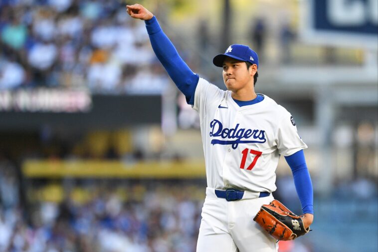 shohei-ohtani-out-of-dodgers-lineup-after-knee-inflammation-injury