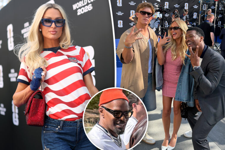 usa-vs-paraguay-world-cup-match-at-sofi-brings-hollywood’s-biggest-stars-with-paris-hilton,-jamie-foxx-and-more