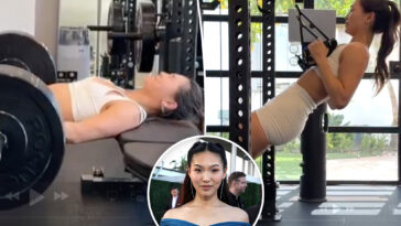 myles-garrett’s-girlfriend-chloe-kim-turns-heads-in-all-white-gym-outfit