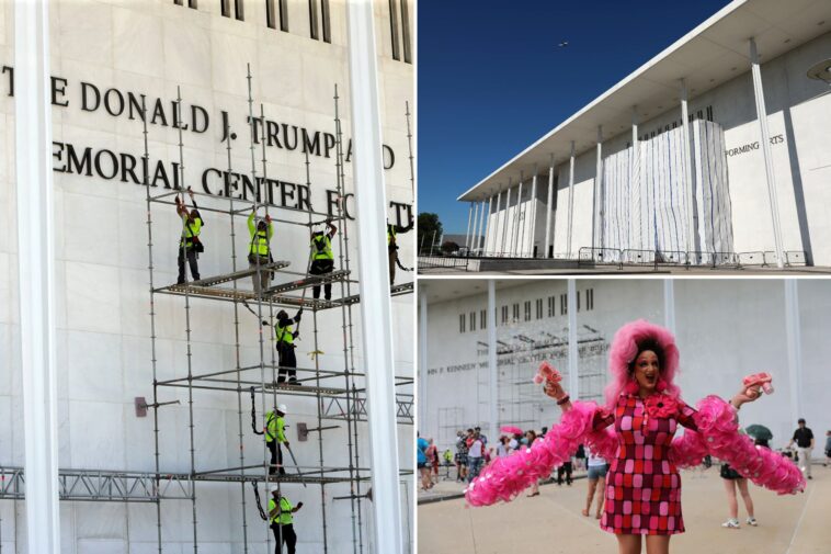 trump’s-name-comes-off-kennedy-center-building-after-storms,-legal-wrangling:-photos