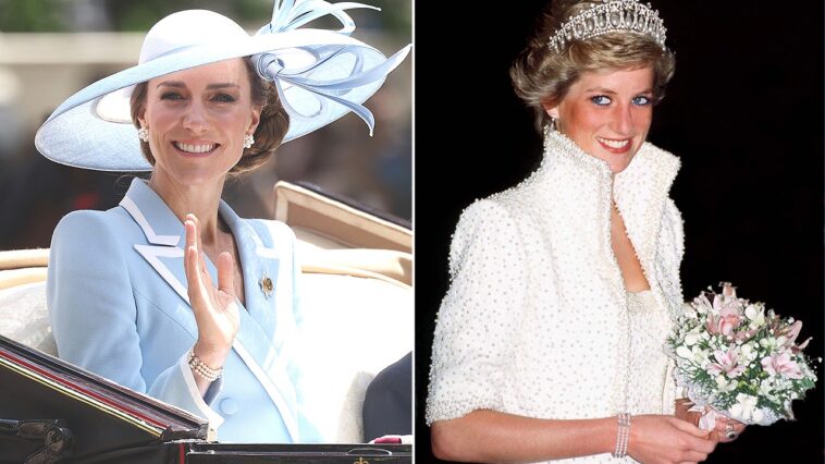 kate-middleton-wears-princess-diana’s-pearl-bracelet-at-trooping-the-colour-as-charlotte-mirrors-her-mother