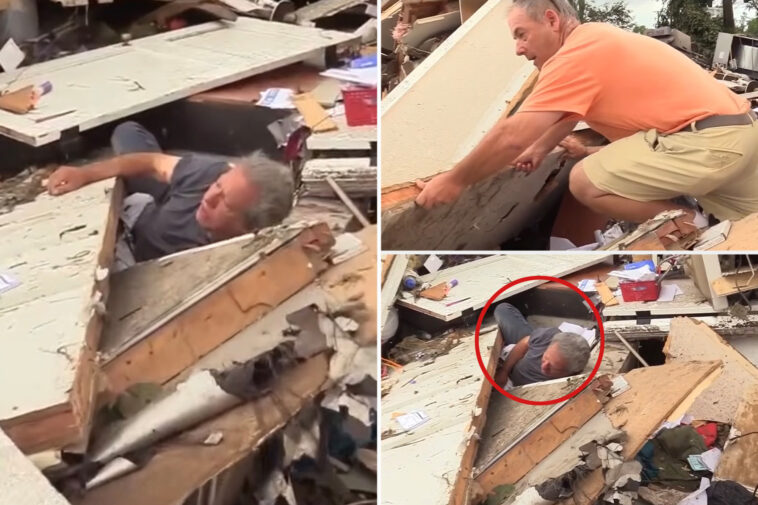video-journalist-captures-man-stuck-in-rubble-after-illinois-tornado,-helps-in-rescue