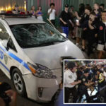 crazed-knicks-fans-smash-cop-car-as-nba-finals-ecstasy-immediately-turns-violent