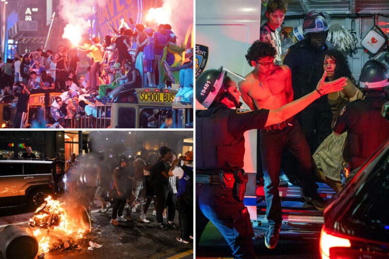 63-people-arrested,-4-stabbings-and-1-shooting-reported-in-nyc-after-knicks-fans-go-wild-celebrating-nba-finals-win