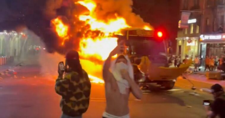 update:-nyc-erupted-in-violence-after-knicks-clinched-first-title-in-53-years,-63-arrested,-10-cops-injured,-school-buses-torched-and-shooting-in-times-square