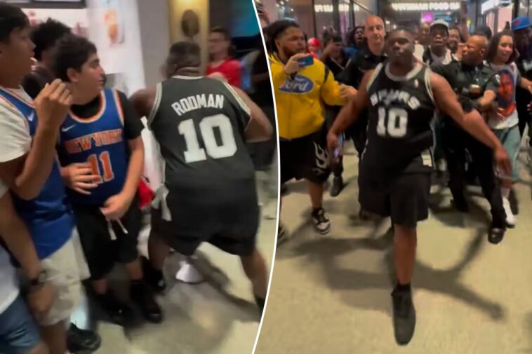 spurs-fan-in-dennis-rodman-jersey-tries-fighting-every-knicks-supporter-at-penn-station