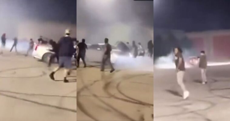 automatic-gunfire-erupts-during-chicago-car-sideshow,-gunman-kills-indiana-man-in-parking-lot-bloodbath-(videos)