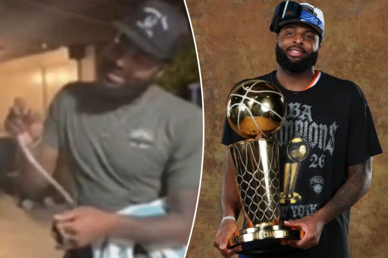 knicks’-mitchell-robinson-catches-snake-in-san-antonio-in-wild-video-—-for-the-second-time-in-playoffs