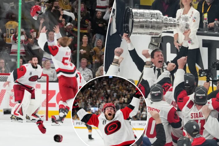 hurricanes’-relentless-defense-shuts-out-golden-knights-to-capture-first-stanley-cup-title-in-20-years