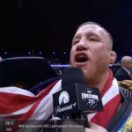 watch:-“i’m-from-america”-–-justin-gaethje-drops-epic-line,-tribute-to-military-and-first-responders-after-historic-upset-in-ufc-freedom-250-main-event,-introduces-his-mother-to-potus-and-flotus