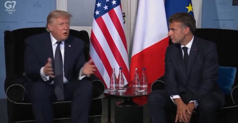 trump-trashes-obama-on-the-world-stage-at-g7-in-meeting-with-macron-(video)