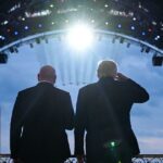 watch:-trump-salutes,-dana-white-beams-as-blue-angels,-thunderbirds-fly-rare-‘super-delta’-formation-exactly-as-anthem-climaxes