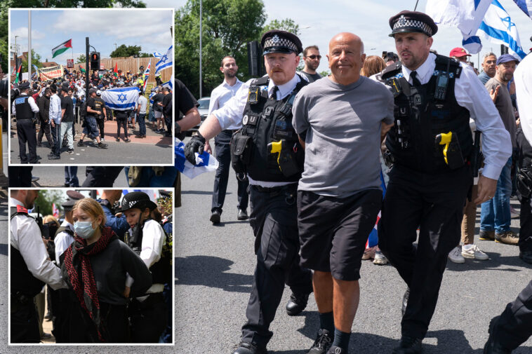 14-arrested-as-anti-israel-protesters-picket-london-synagogue
