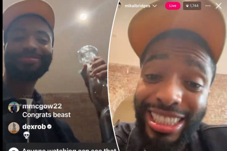 mikal-bridges’-nsfw-instagram-live-went-off-the-rails-—-and-jalen-brunson-wants-teammate’s-phone-taken-away