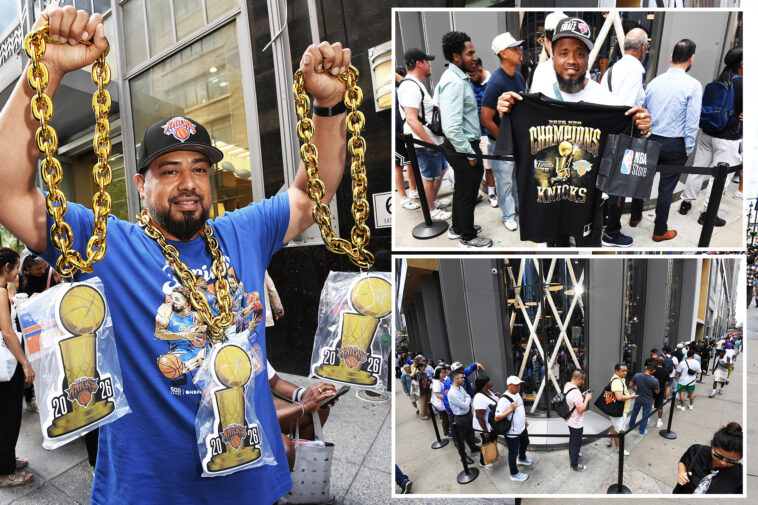 knicks-fans-wait-hours,-line-up-for-blocks-to-buy-champ-gear-as-merch-madness-takes-nyc