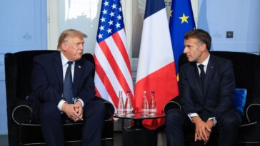 france’s-macron-praises-trump’s-iran-deal-in-face-to-face-meeting:-‘we-are-ready-to-take-our-fair-share-of-the-burden’