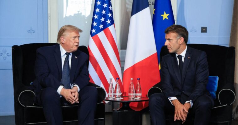 france’s-macron-praises-trump’s-iran-deal-in-face-to-face-meeting:-‘we-are-ready-to-take-our-fair-share-of-the-burden’