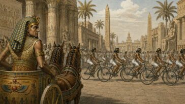 scholars-discover-lost-plague-of-cyclists-blocking-pharaoh’s-morning-commute