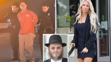 antisemitic-raisin-heir-goes-ballistic-in-wild-arrest-video-—-as-mystery-blonde-bombshell-shows-up-to-court