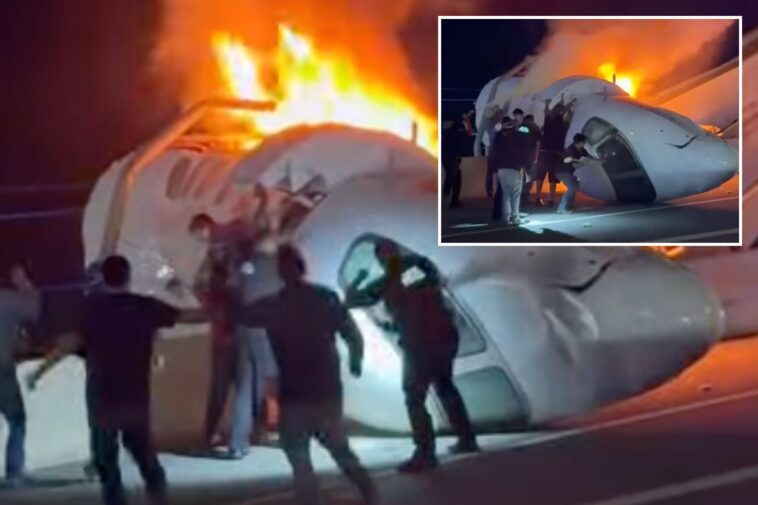 1-killed-after-plane-crashes-on-texas-highway,-crews-rush-to-rescue-people