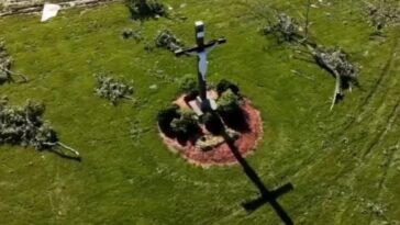 amazing-video:-crucifix-survives-massive-tornado-devastation-at-indiana-catholic-school