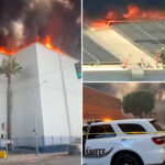fire-erupts-at-la-warehouse-as-crews-fight-rooftop-flames-—-shelter-in-place-ordered