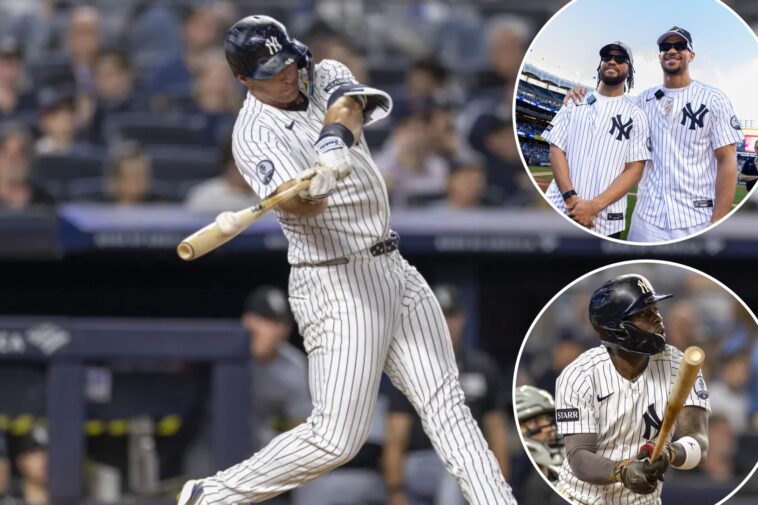knicks’-jalen-brunson,-josh-hart-watch-yankees-put-on-power-show-in-dominant-win-over-white-sox