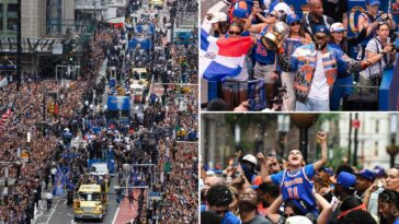 more-than-a-million-knicks-fans-line-the-streets-to-celebrate-team’s-first-title-in-53-years:-photos