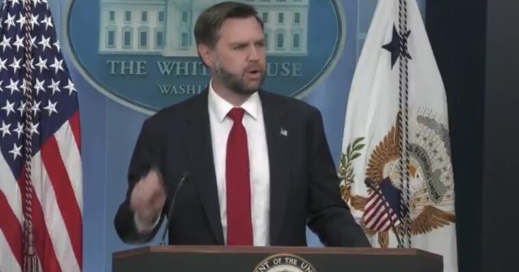 watch:-in-mic-drop-at-press-briefing,-vance-blasts-israeli-officials-–-“bibi’s-cabinet-has-come-out-and-attacked-the-deal-–-if-i-was-in-the-cabinet-i-might-not-be-attacking-the-only-powerful-ally-that-i-have”