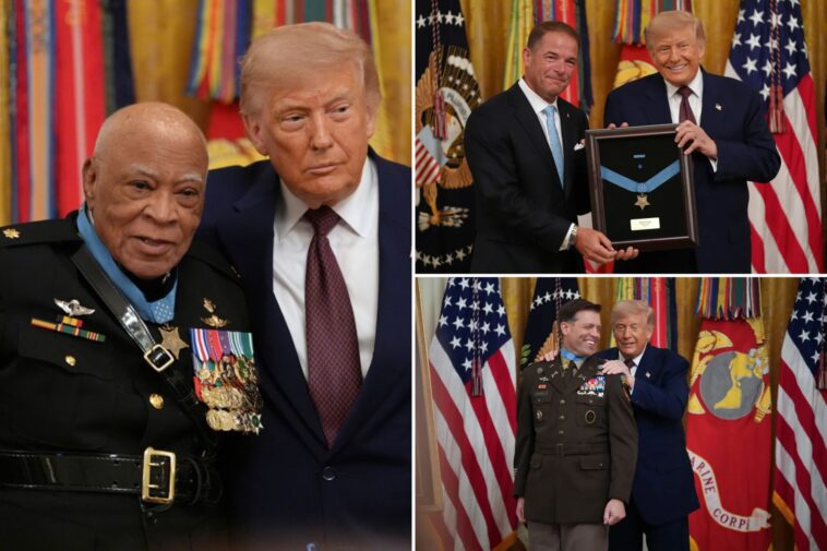 trump-honors-3-war-heroes-at-white-house-ceremony,-helps-88-year-old-vietnam-vet-receive-his-medal