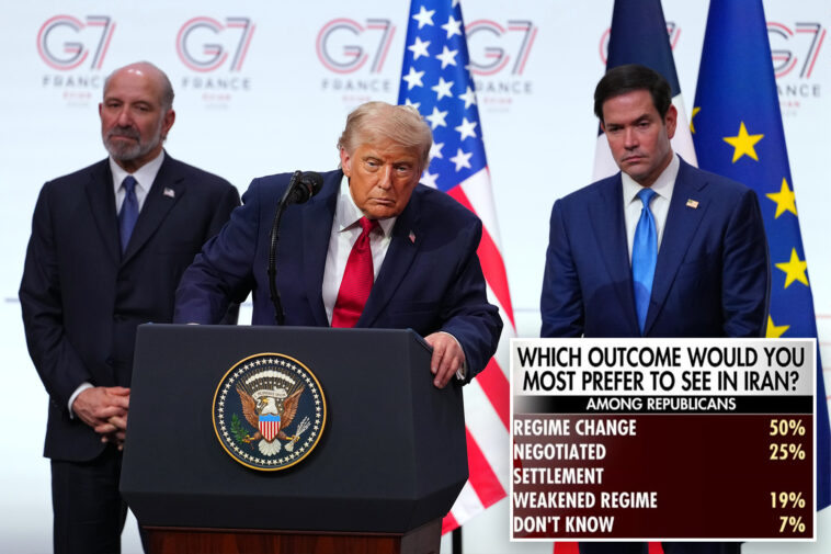 twice-as-many-maga-republicans-favor-regime-change-in-iran-than-those-who-want-a-negotiated-settlement:-poll