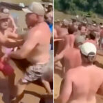 wild-video-shows-massive-brawl-on-river-sandbar:-‘the-water-and-drinking-don’t-mix’