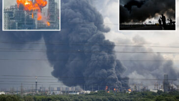 russia-mistakenly-strikes-own-refinery-in-moscow,-sending-massive-roof-through-air-like-a-flying-saucer,-amazing-video-shows
