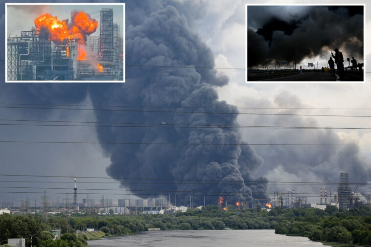 russia-mistakenly-strikes-own-refinery-in-moscow,-sending-massive-roof-through-air-like-a-flying-saucer,-amazing-video-shows