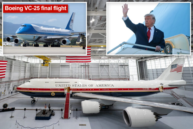 aging-air-force-one-jet-gets-mothballed-as-trump-preps-qatar’s-luxury-747-for-flight