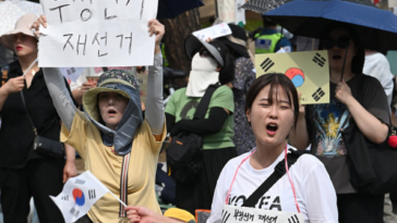 south-korea:-protesters-mark-two-weeks-denouncing-election-fraud-after-widespread-ballot-shortages
