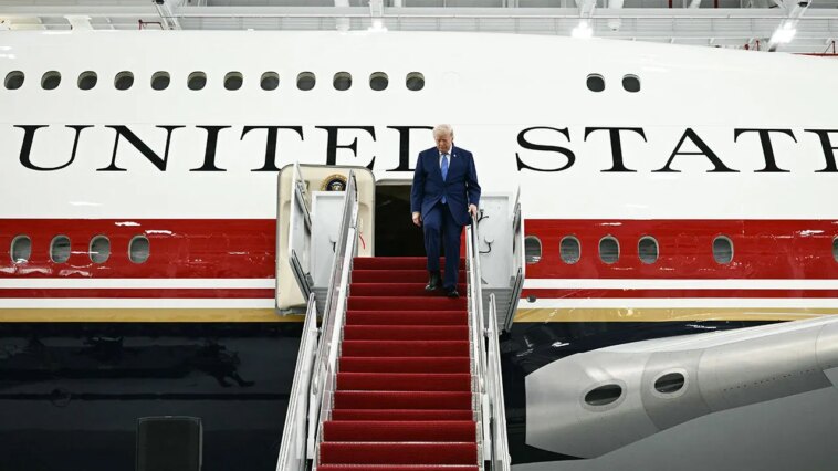 new-air-force-one-takes-flight-as-trump-unveils-revamped-presidential-aircraft