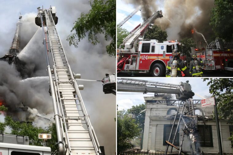 inferno-engulfs-landmarked,-173-year-old-nyc-church,-causing-steeple-to-collapse
