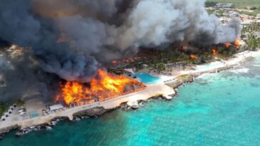 raging-inferno-at-dominican-resort-leaves-one-dead,-nearly-1,700-forced-to-evacuate