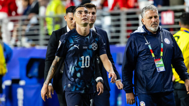 paraguay’s-almiron-the-1st-player-red-carded-at-the-world-cup-under-new-rule