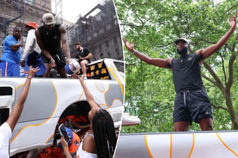mitchell-robinson’s-heartwarming-gesture-with-neighborhood-on-night-before-knicks’-title-parade