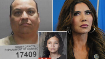 convicted-killer-charged-in-death-of-girl,-14,-after-kristi-noem-freed-him-from-prison