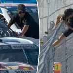 crazed-nascar-fan-climbs-onto-california-track-to-fist-bump-driver:-‘he’s-wasted’