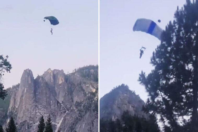 daredevil-base-jumpers-scatter-among-the-trees-after-illegally-leaping-off-yosemite’s-el-capitan