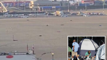 iconic-santa-monica-beach-turns-into-‘sleeping-bag-city’-at-sunrise-—-as-locals-erupt
