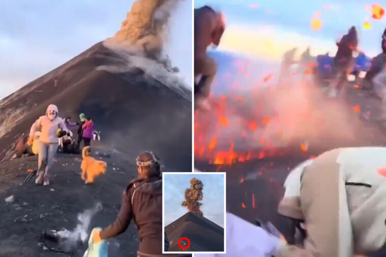 terrified-tourists-scramble-for-cover-as-they’re-pelted-with-lava-during-volcano-hike