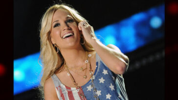 watch:-carrie-underwood-shares-patriotic-flag-display-at-her-tennessee-home-for-america-250