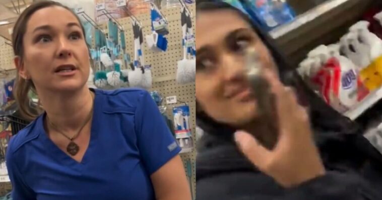 givesendgo-fundraiser-nears-$100,000-for-texas-healthcare-worker-fired-for-viral-confrontation-with-muslim-woman-at-a-grocery-store-(video)